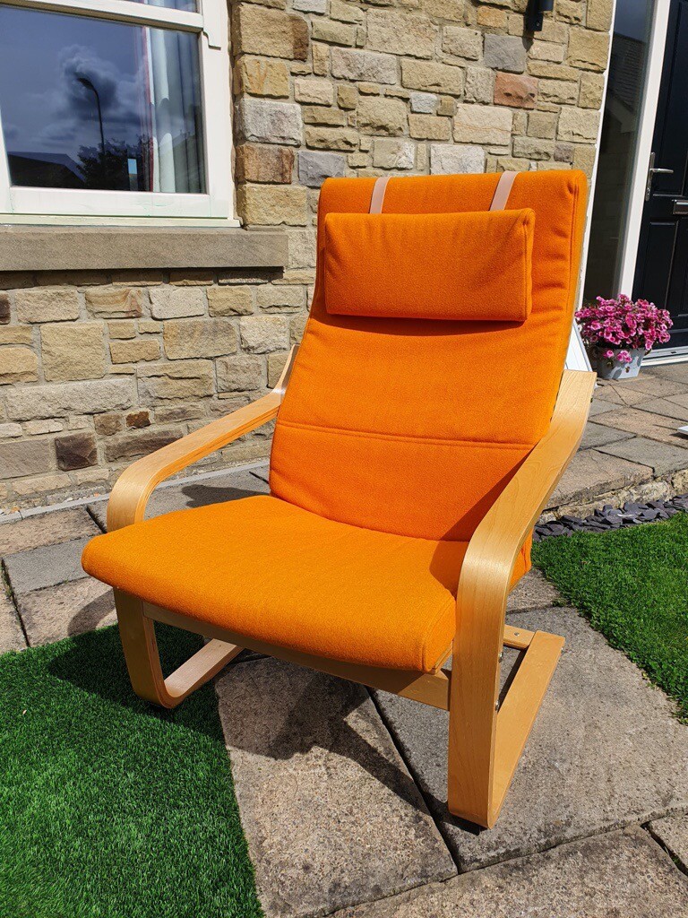 Ikea Poang Rocking Chair - Orange cushion - excellent ...