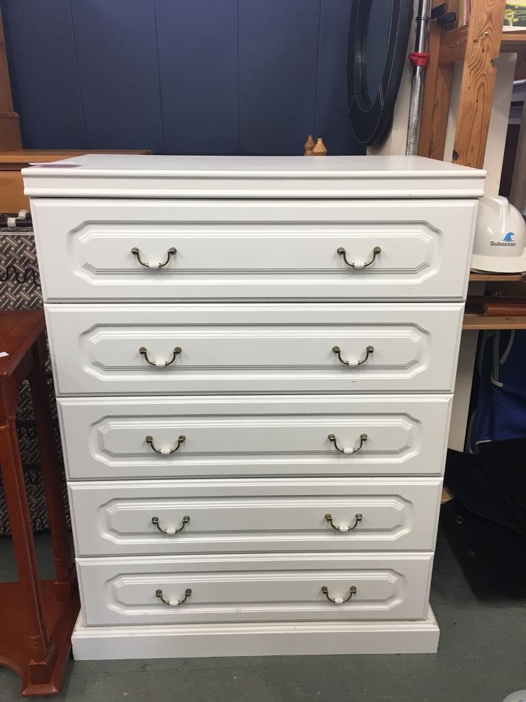 Chest of drawers white in Aberdeen Gumtree