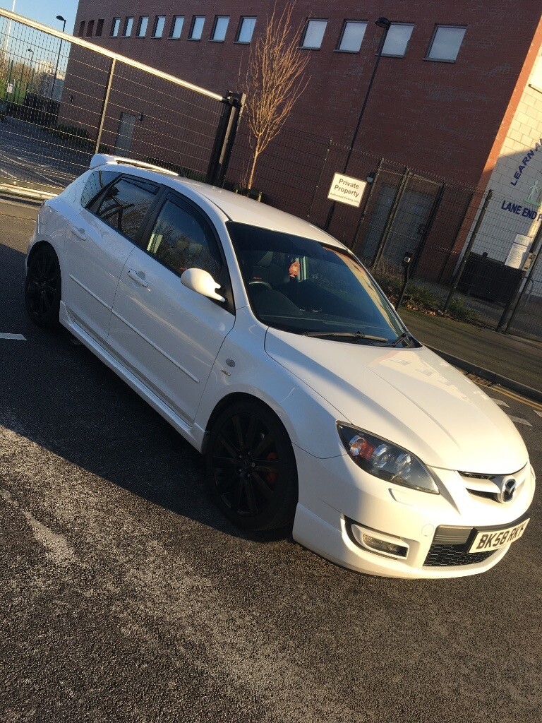 2008 ‘58’ Pearl White Mazda 3 MPS 2.3 Turbo ‘Never failed MOT’ | in