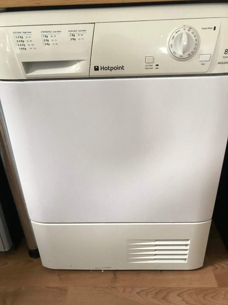 Second Hand HOTPOINT Aquarius TCM580BP Condenser Tumble Dryer White