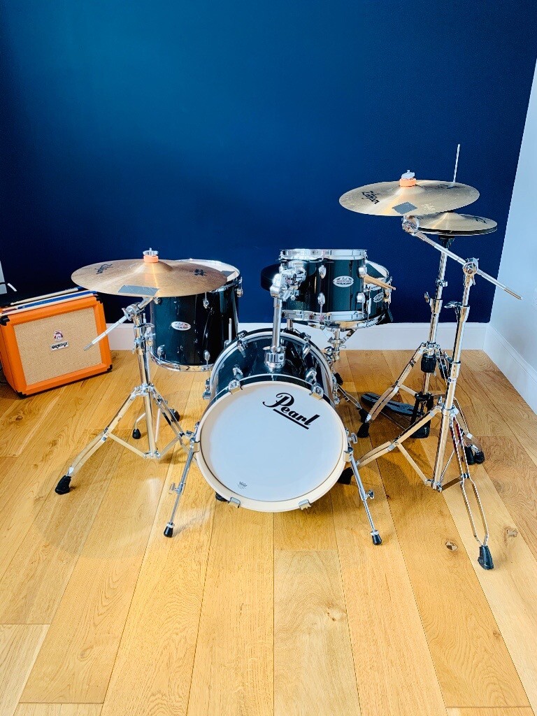 Full Pearl Drum Kit with Zildjian A custom symbols in Glasgow Gumtree