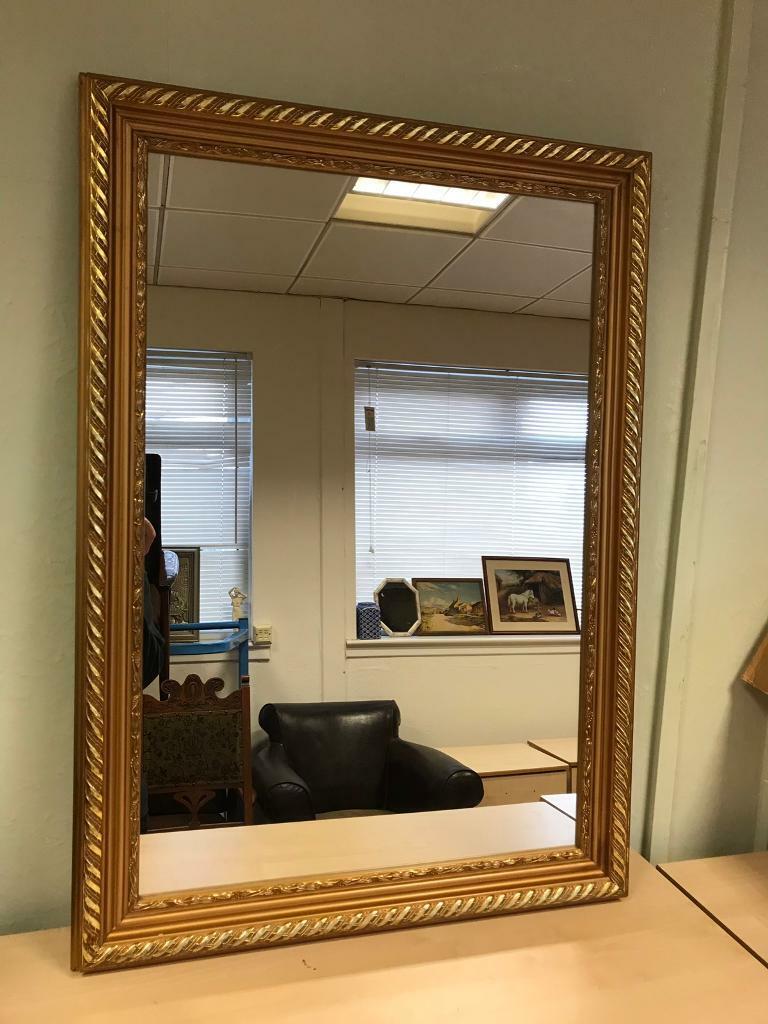 Gold Gilt framed mirror 62x86cm in Kirkintilloch