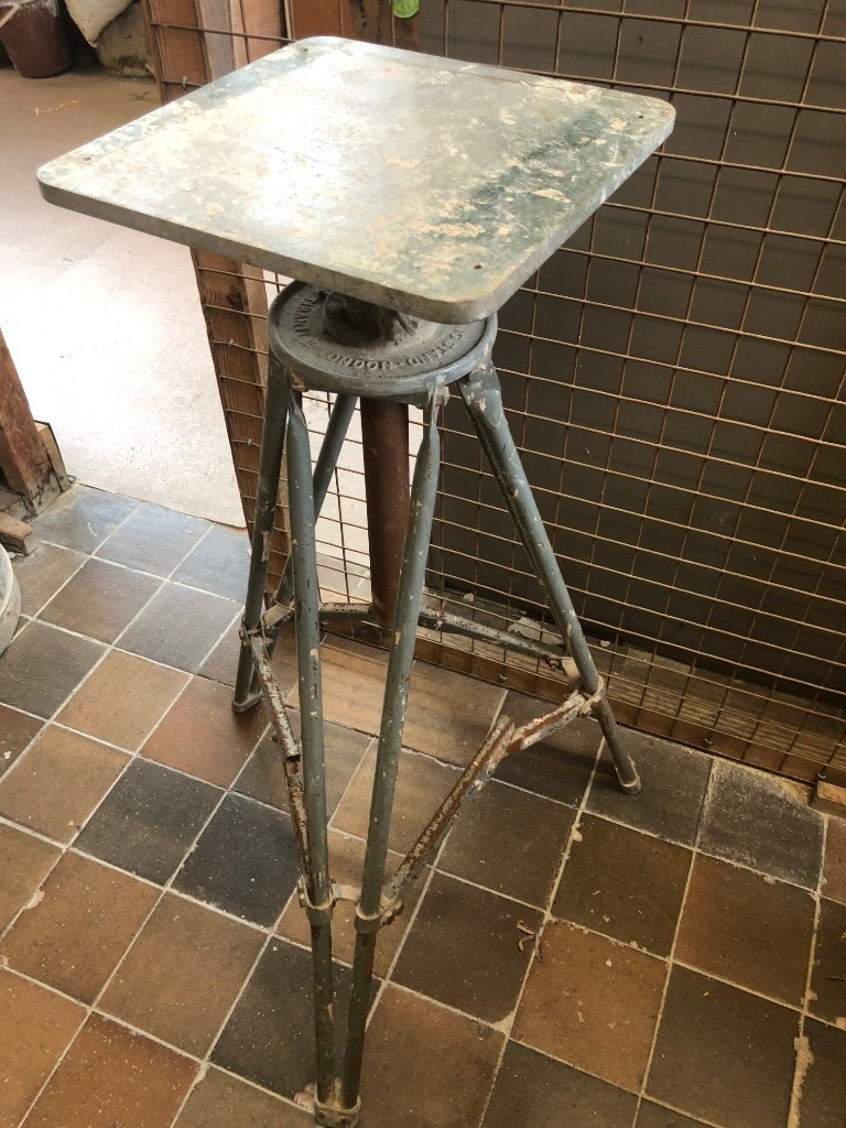 Metal Sculptor Stands c. 1950 English, Tiranti, SCOPAS MODELLING STAND