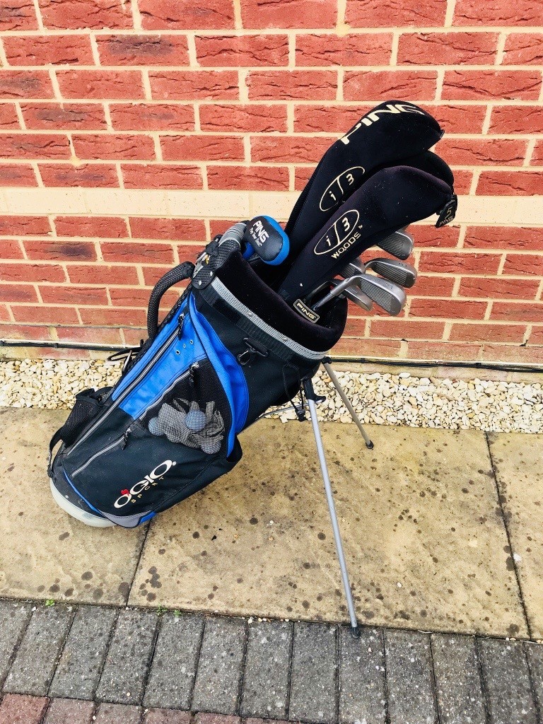 Full set of ping I3 golf clubs and carry bag. in Swindon, Wiltshire