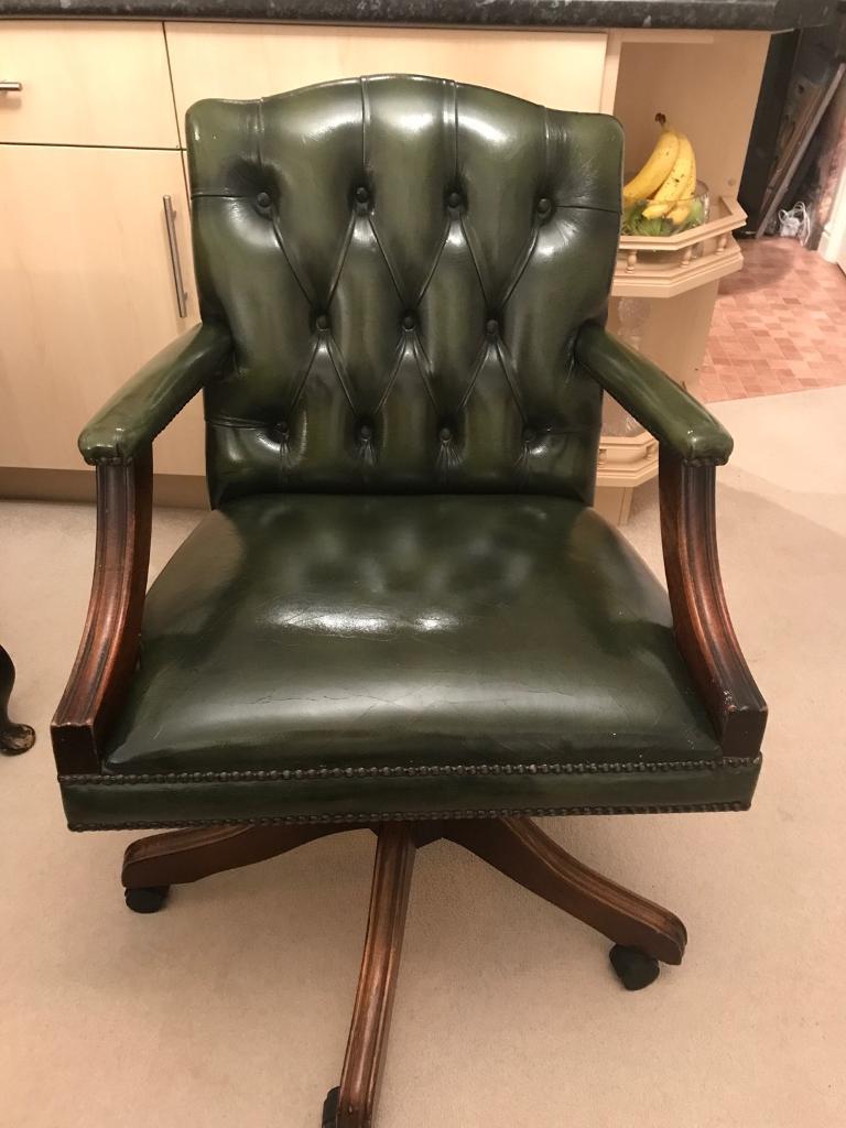 Antique Chesterfield Gainsborough Swivel Desk Chair in Colchester, Essex Gumtree