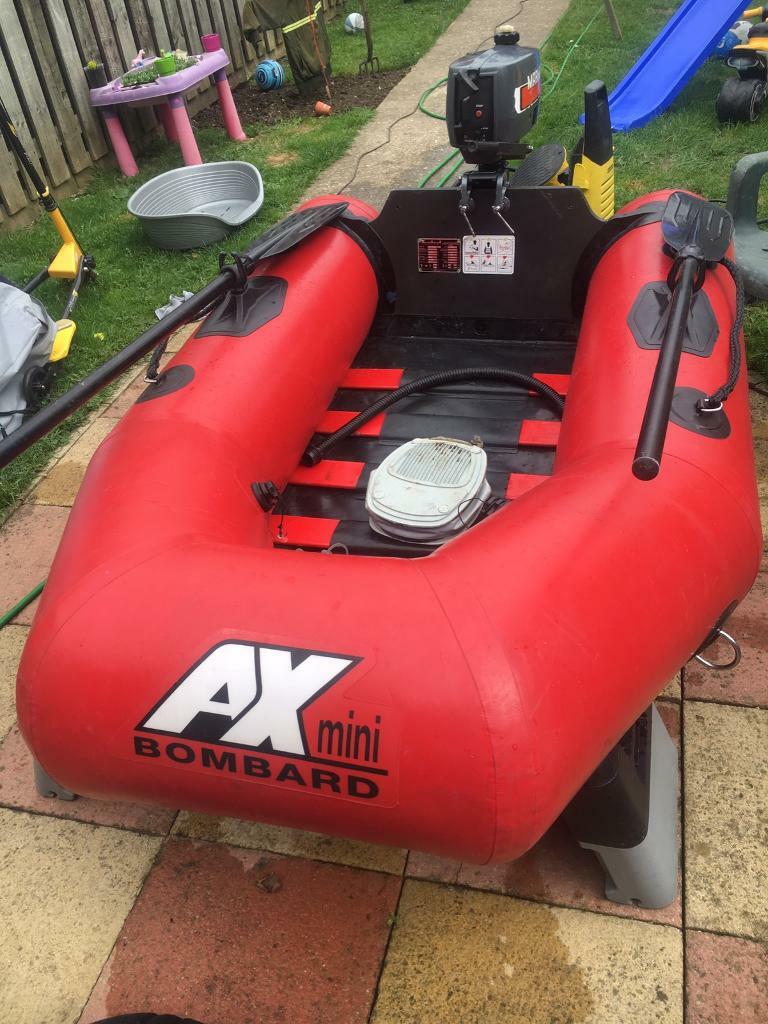 AX bombard mini rib/tender and 2hp mariner outboard in SuttononHull
