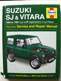 image for Suzuki SJ & Vitara Haynes workshop manual