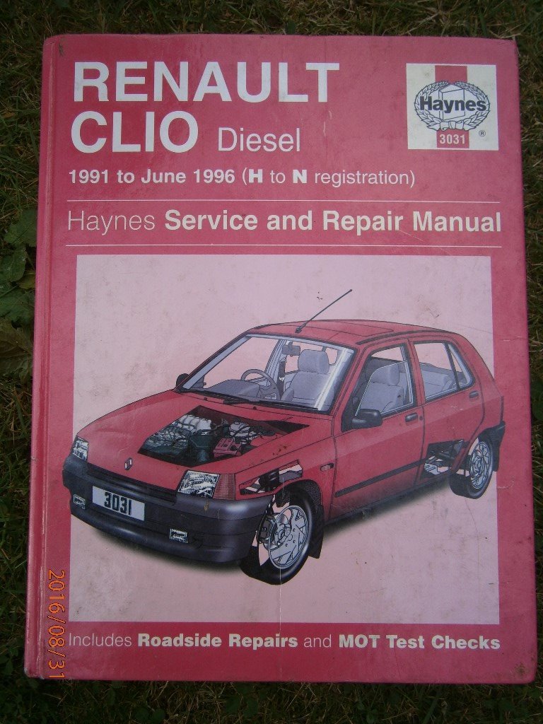 Haynes Renault Clio Diesel 3031 1991 to 1996 Manual