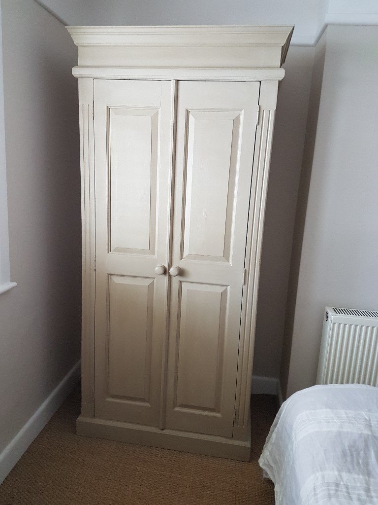Solid Pine painted wardrobe in Blandford Forum, Dorset Gumtree
