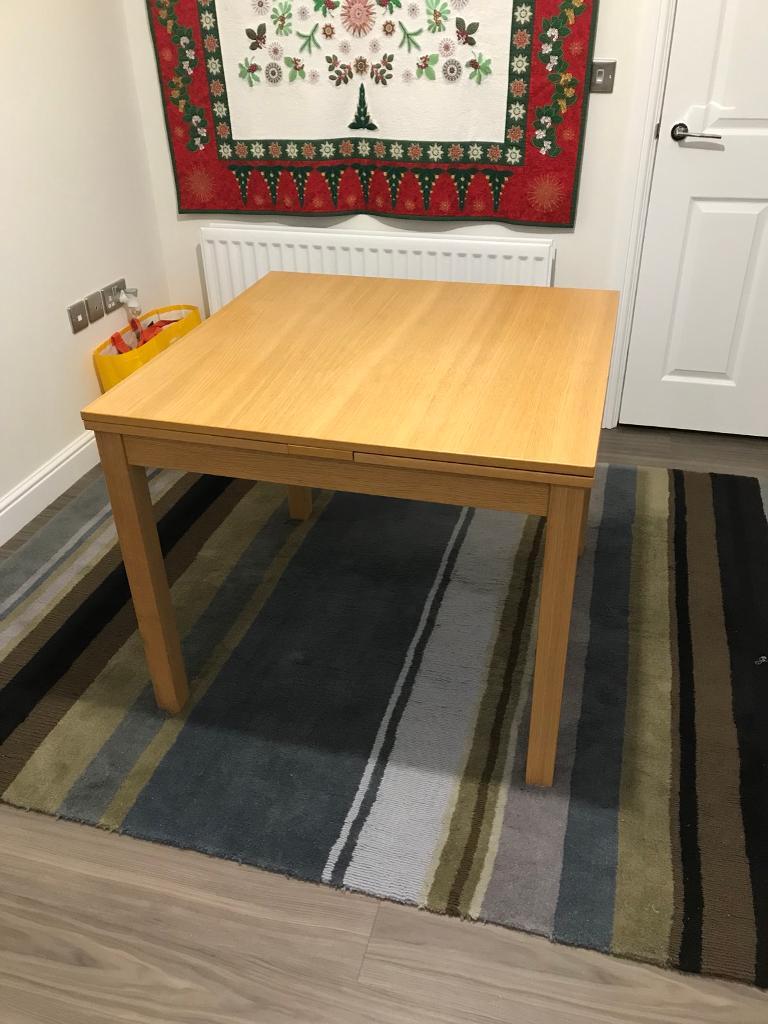 Ikea Bjursta Extending Dining Table in Oak in Newcastle, Tyne and