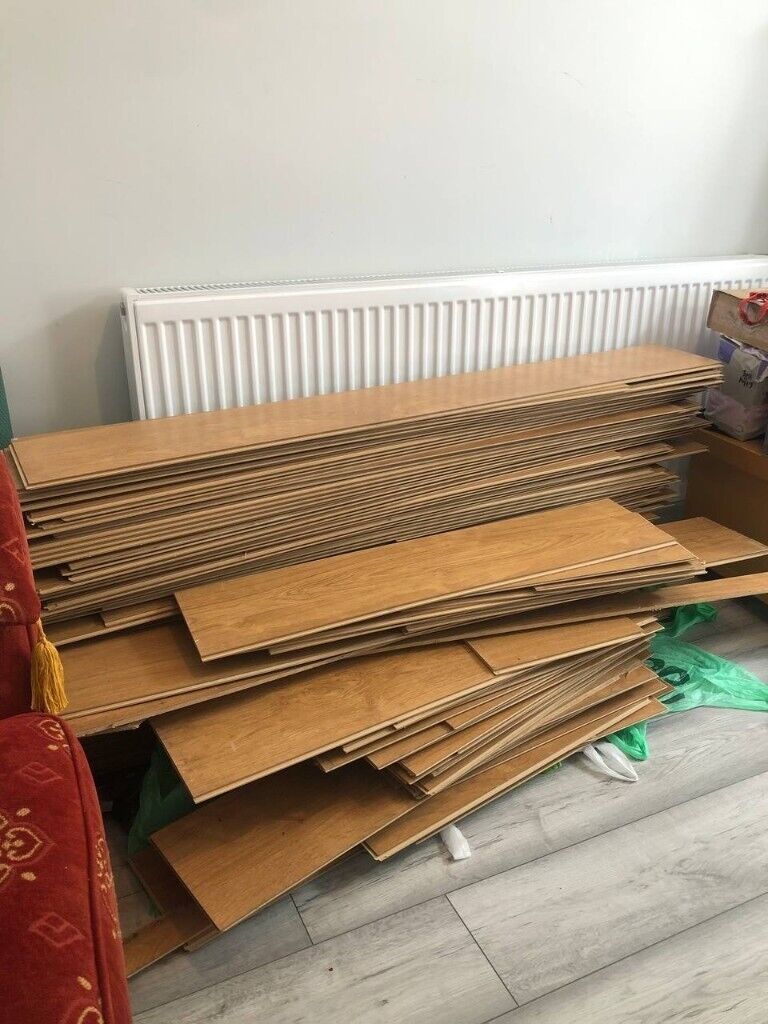 Laminate flooring (used) - 28m2 (covered a living room and dining room ...