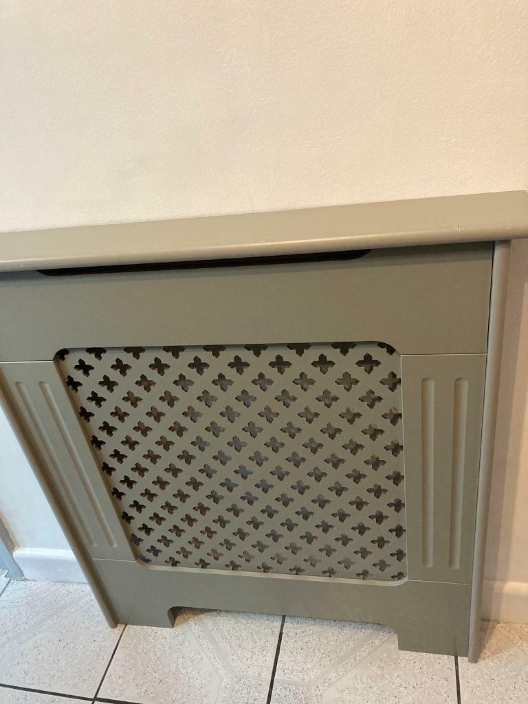 Grey slimline single radiator cover in Leicester, Leicestershire