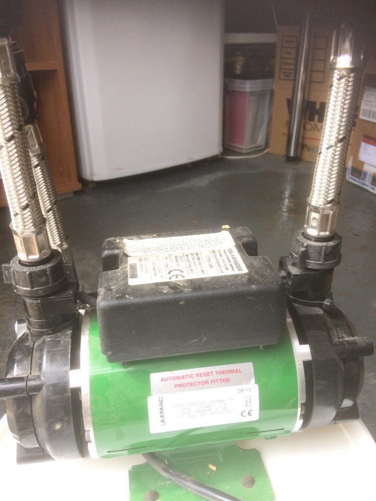 Salamander pump for pumped shower systems in Bridgwater, Somerset