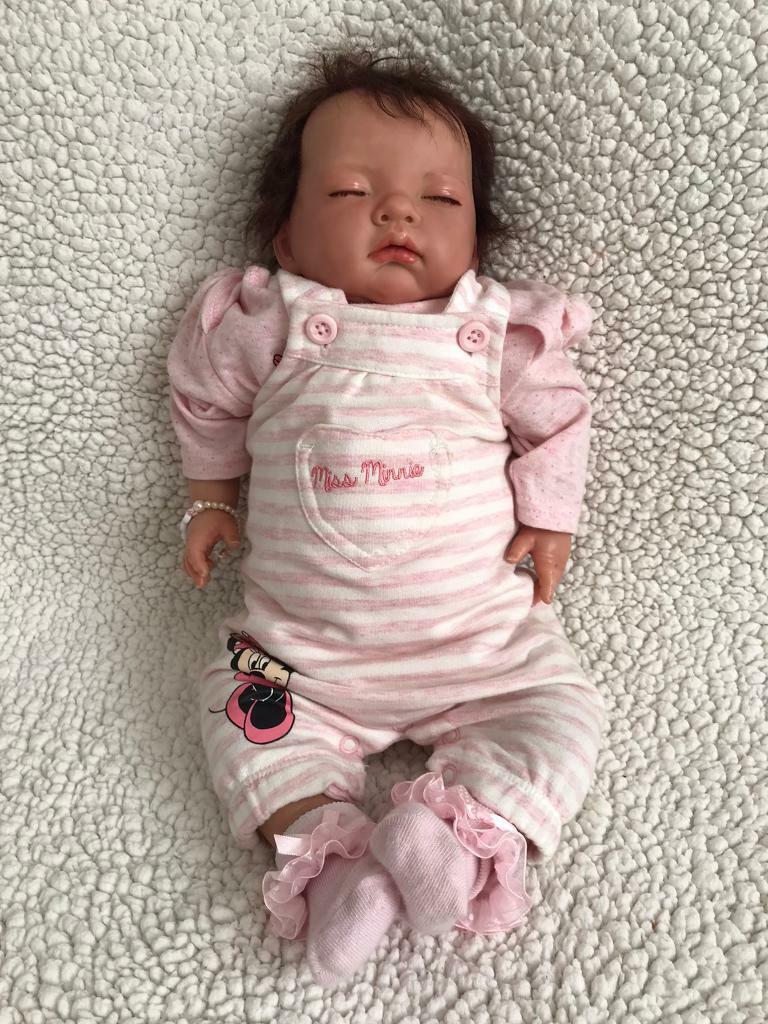 Reborn from Mary Shortle with baby girl bundle of accessories in