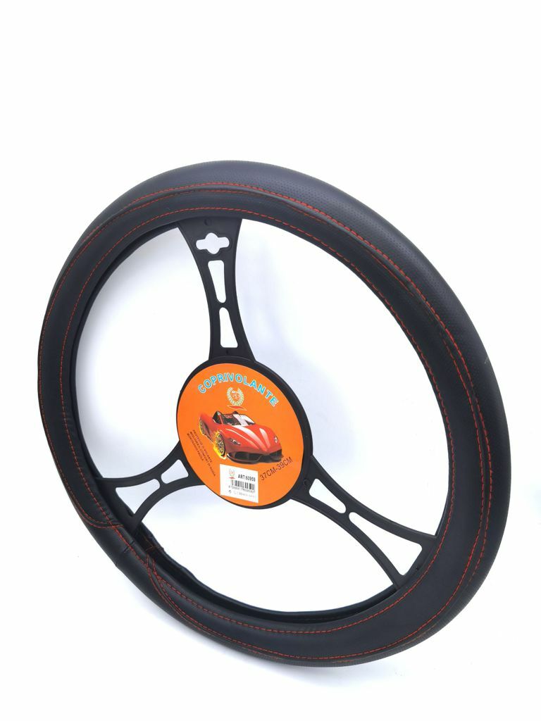 Coprivolante Copri Volante Auto Nero 37-39cm Con Presa Comfort 02002 sus
