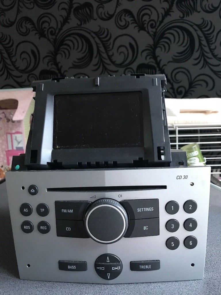 VAUXHALL ASTRA H ZAFIRA B CD30 STEREO CD PLAYER RADIO + PAIRED DISPLAY