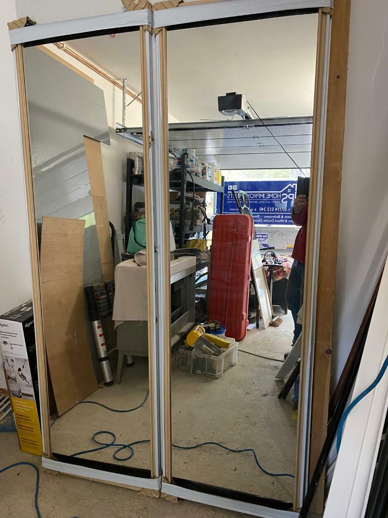 New unused Oak frame mirror wardrobe sliding doors in Dundee Gumtree