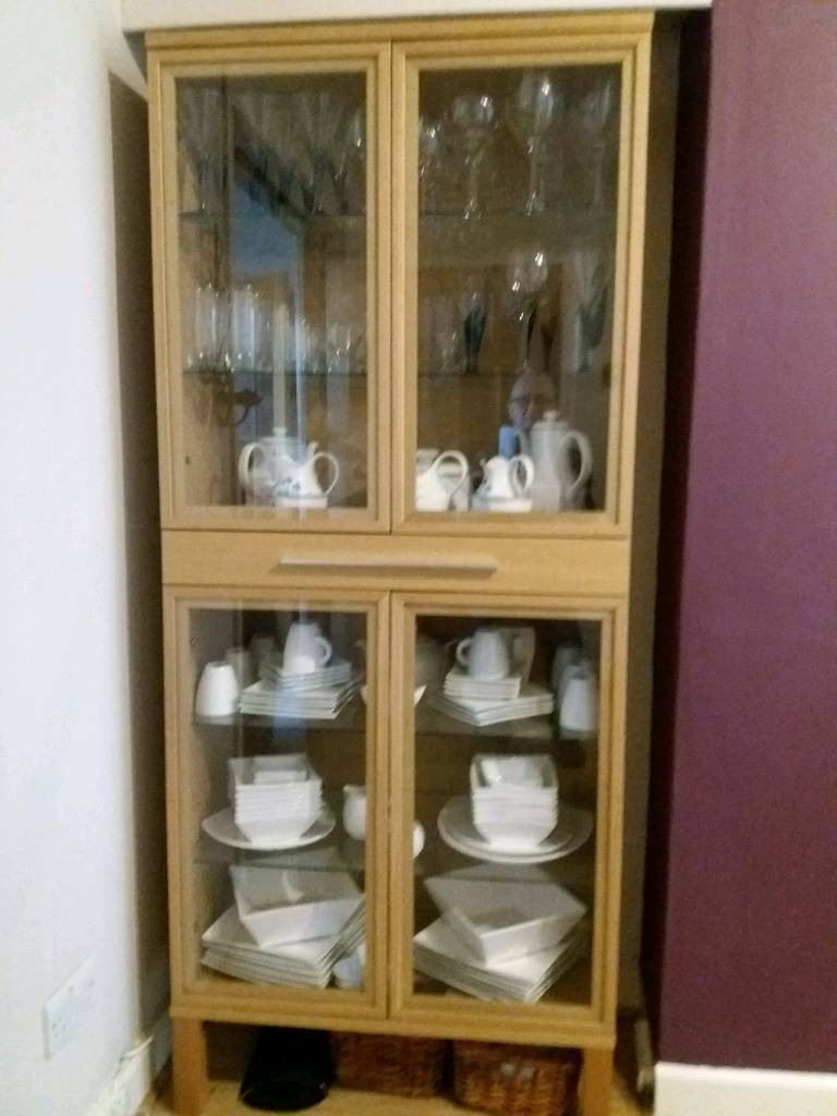 Ikea Bjursta Glass Door Cabinet In Southside Glasgow Gumtree