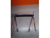 Lambretta Legshield Spare Wheel Holder  : Easy To Install And Mount Your Spare Tire/Wheel Onto Trailer In A Convenient Location, No Drill Required.