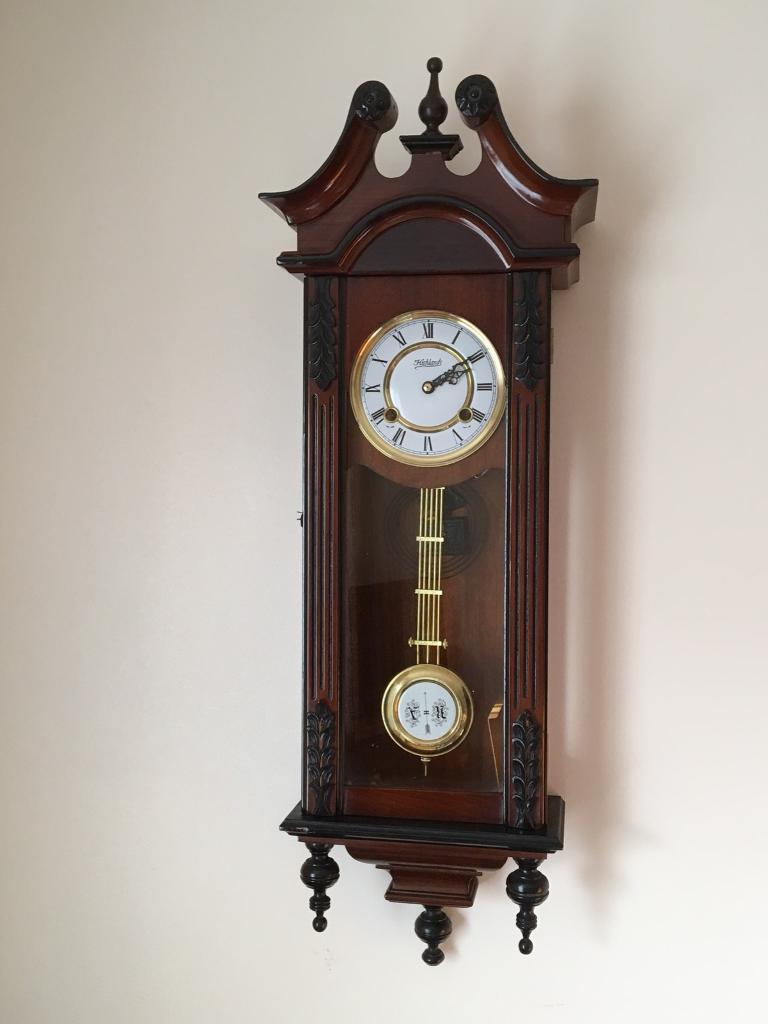 HIGHLANDS VINTAGE VIENNA STYLE WORKING WALL CLOCK WITH KEY CHIMES in