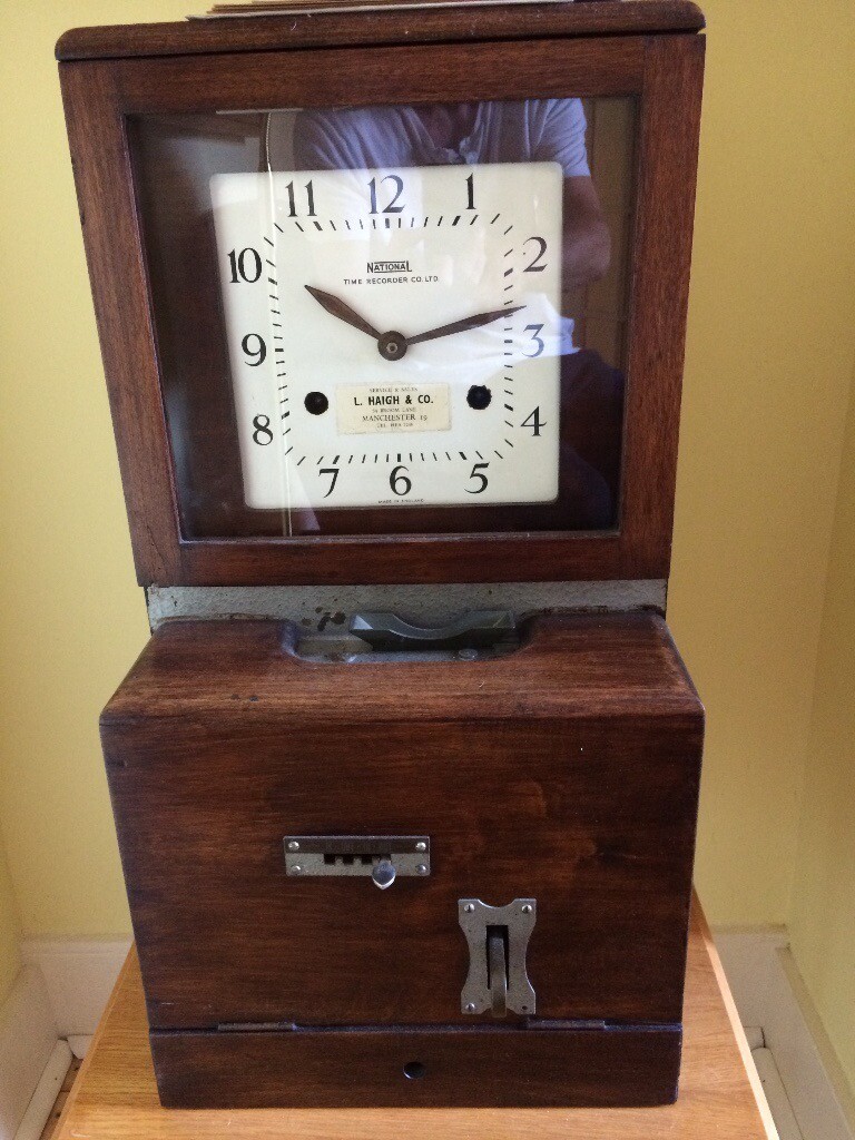 National time recorder industrial clocking in clock in East London