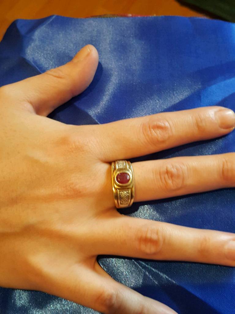 A Gents 9ct gold ruby and diamond ring | in Plymouth, Devon | Gumtree