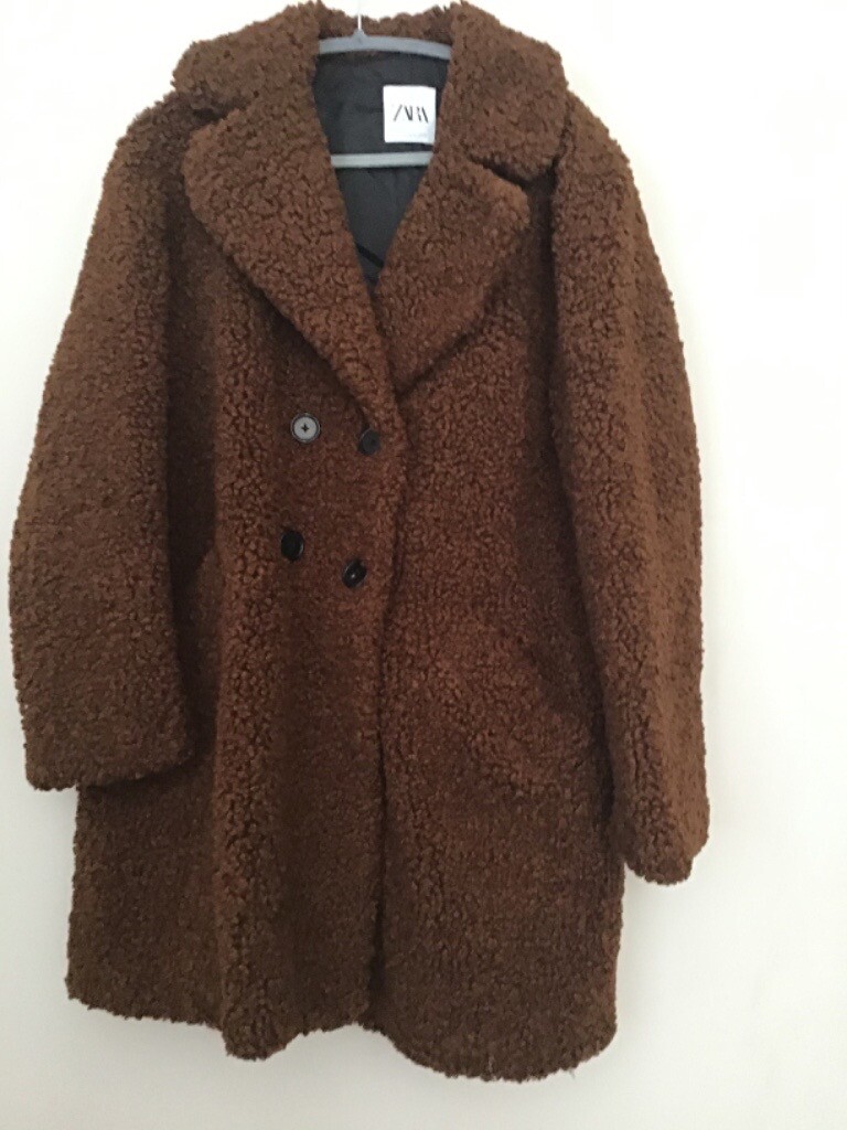 Zara rust teddy coat large new in Hull, East Yorkshire Gumtree