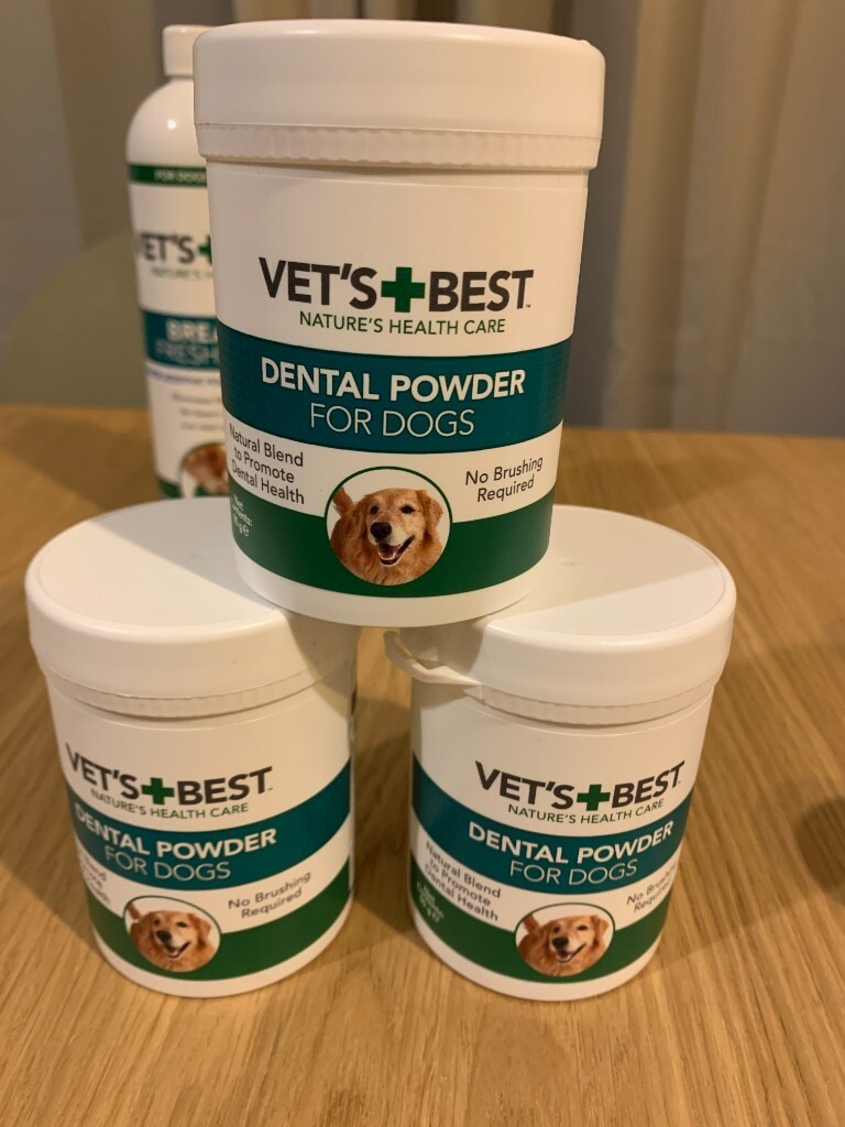 Vet's Best Natural Dental Powder Plaque off & Tarter Remover for Dogs
