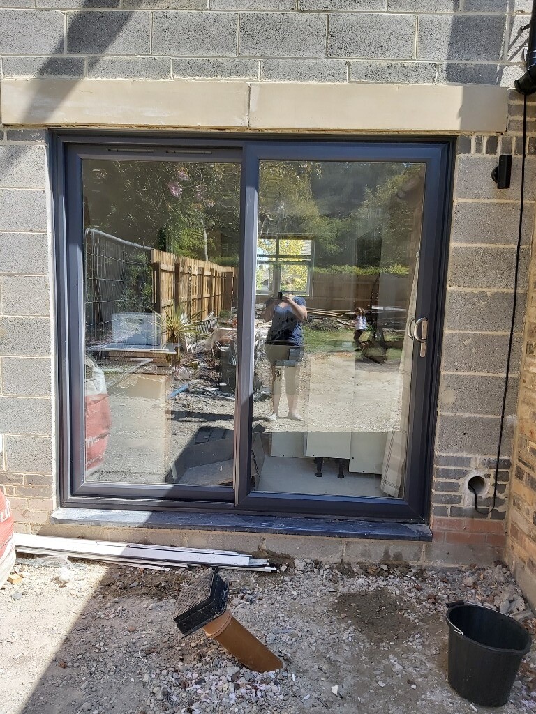 BRAND NEW! Anglian anthracite grey sliding patio doors. in Morpeth
