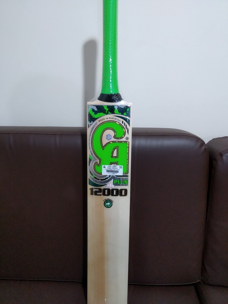 CA Plus 12000 CAMO Edition English Willow Cricket Bat with bat cover