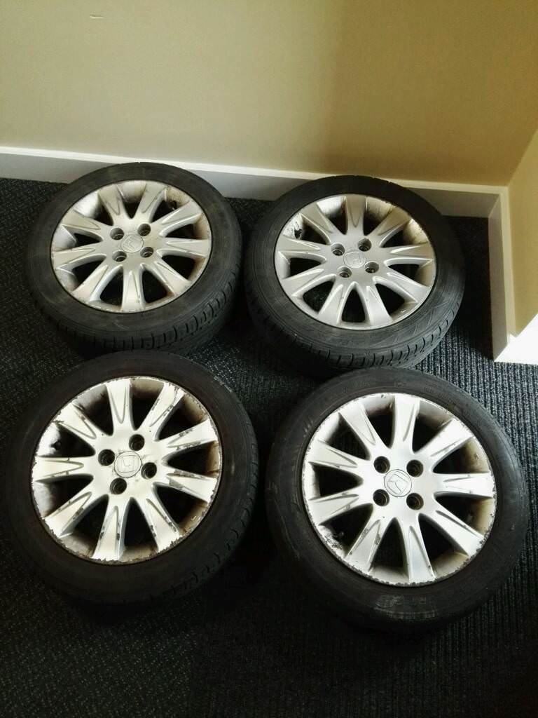 honda jazz alloy wheels & tyres set of 4 in Northampton