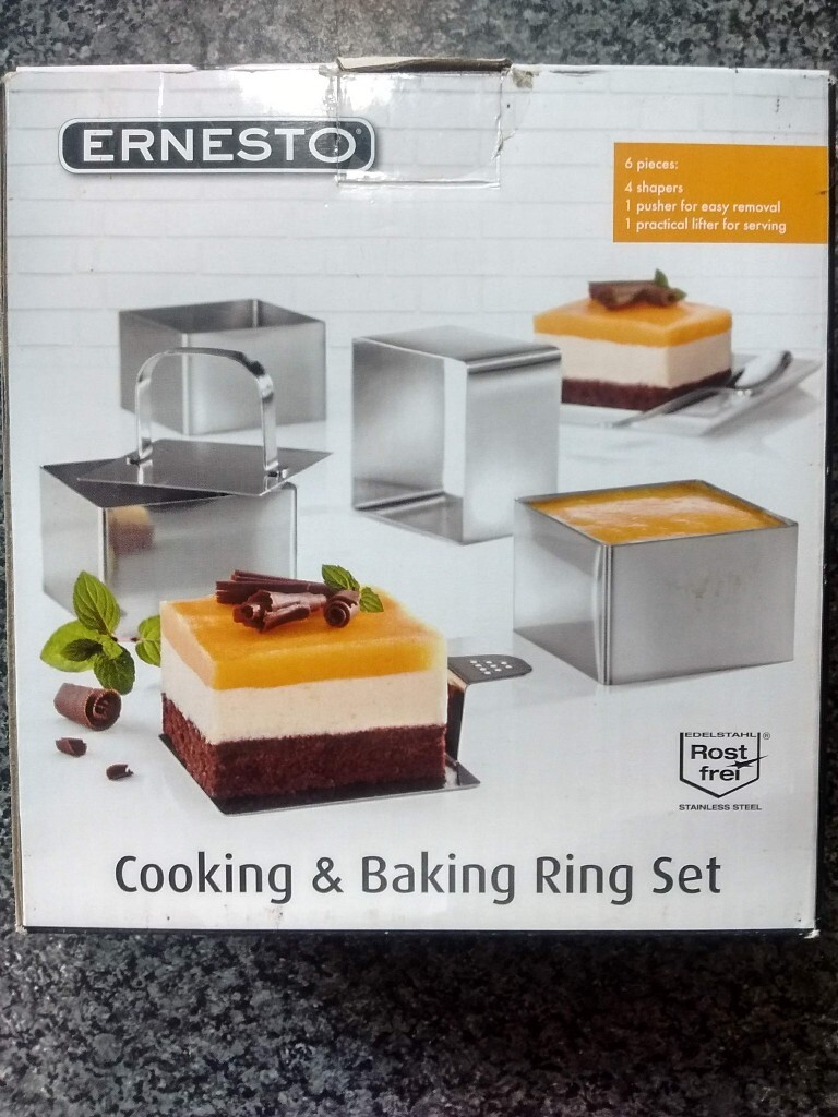 ERNESTO® Cooking & Baking Ring Set e.g. for dessert moulding. 7.5cm
