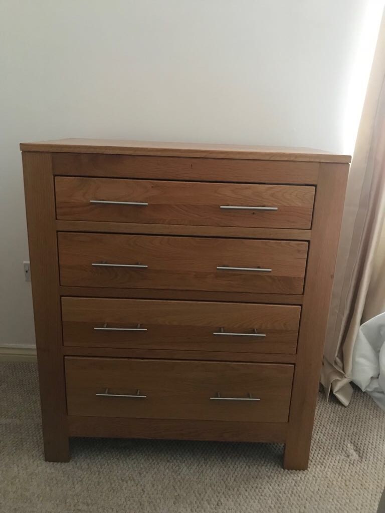 Oak chest of drawers and 2 beside in Kirkliston, Edinburgh