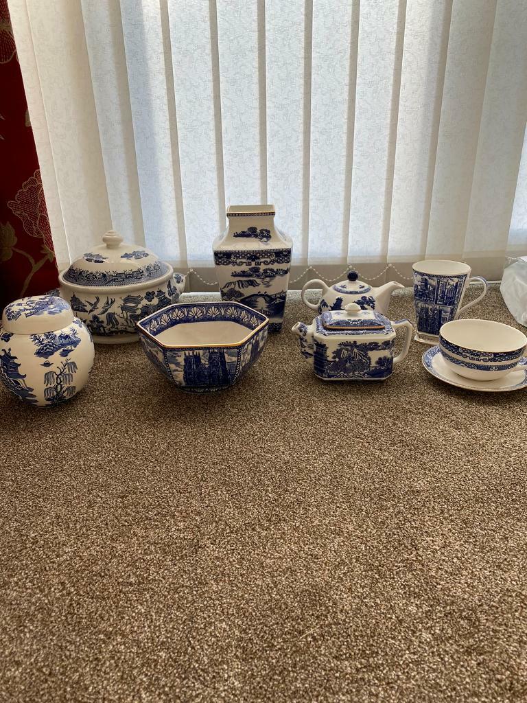 Blue and white crockery in Haxby, North Yorkshire Gumtree