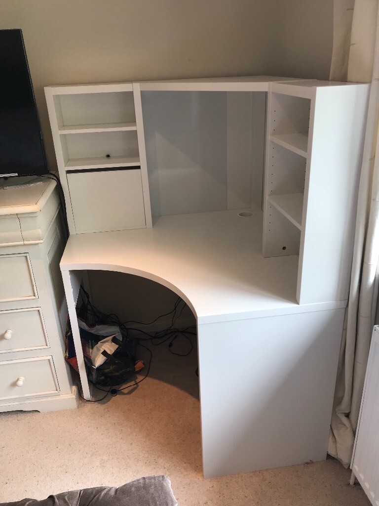 Ikea Micke White Corner Desk 6 Months Old In Bromley London