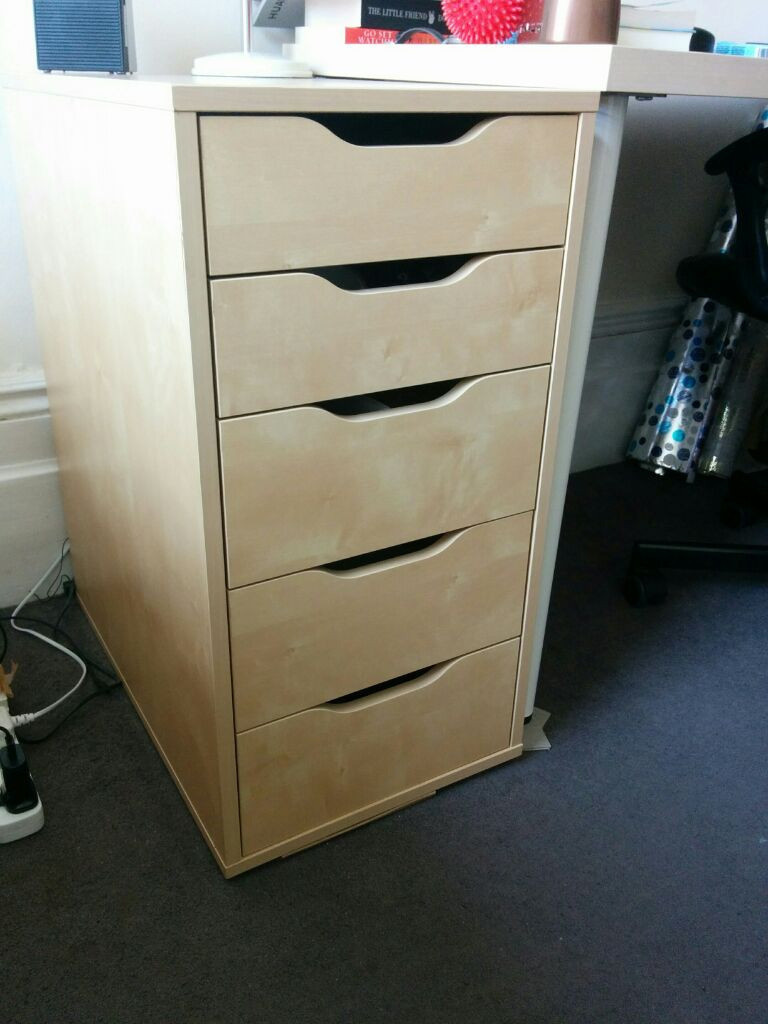 Alex Ikea Wooden Desk Drawers 36 X 70 Cm In Camden Town