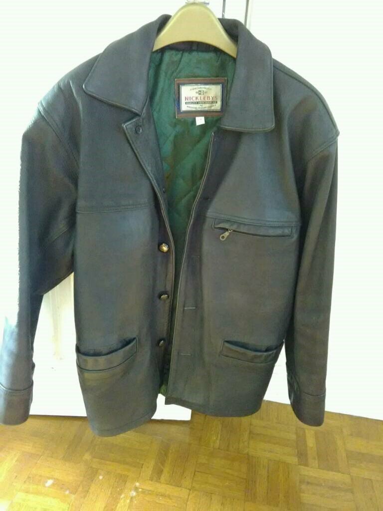 Mens Nicklebys Leather Jacket, L in Stockwood, Bristol Gumtree