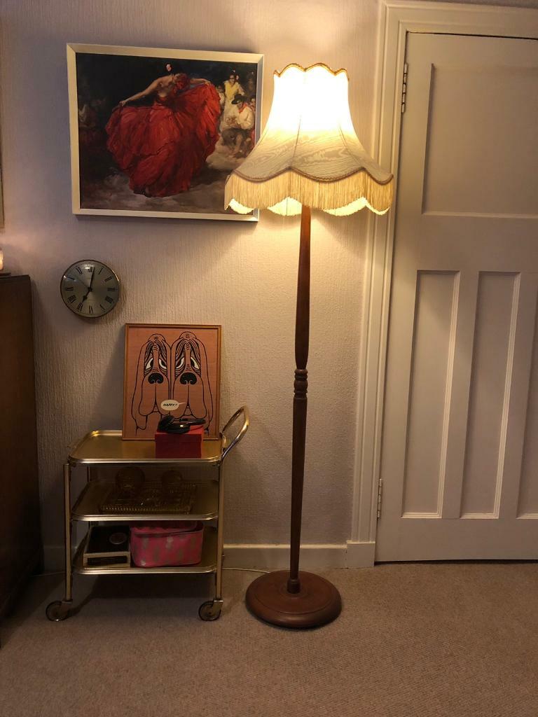 Vintage standard lamp with fringed shade in Anniesland, Glasgow Gumtree