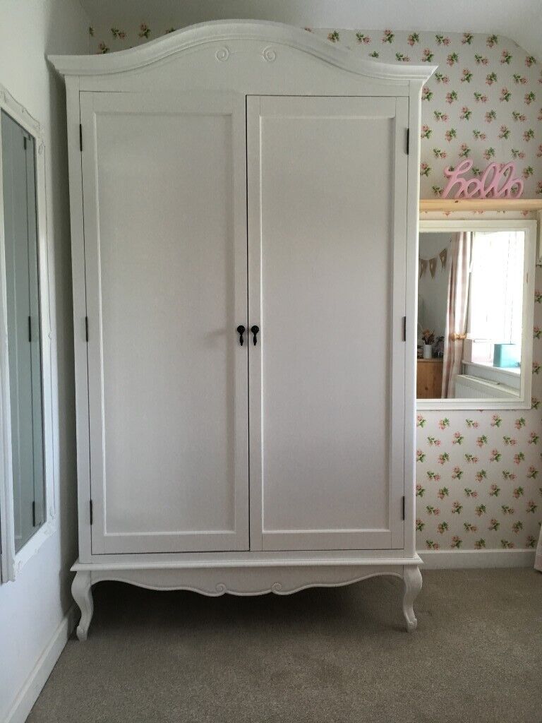 White Shabby  Chic  Double Wardrobe  in New Milton Hampshire Gumtree