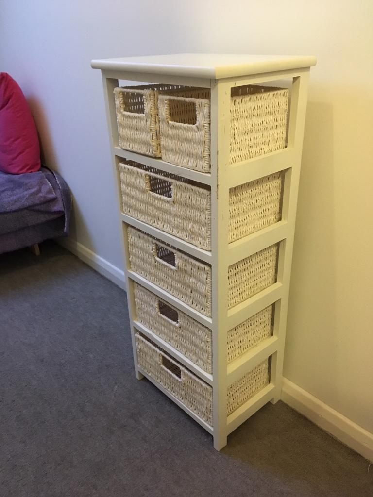White Basket Storage Unit In Bookham Surrey Gumtree
