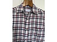 Topman brushed cotton check plaid shirt vgc size XS