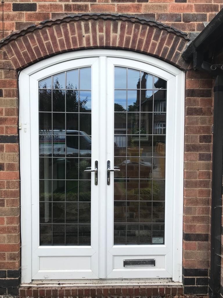 White UPVC Double Glazed Front Door Unit SOLD in Wollaton