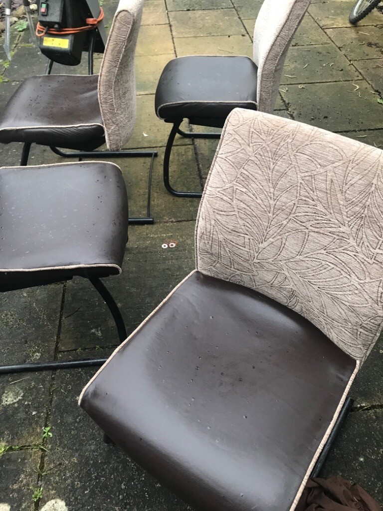 4 leather dining room chairs | in Gloucester Road, Bristol | Gumtree