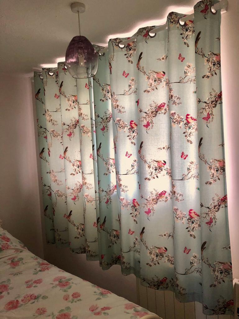 Dunelm Duck Egg Blue Curtains In Cromer Norfolk Gumtree