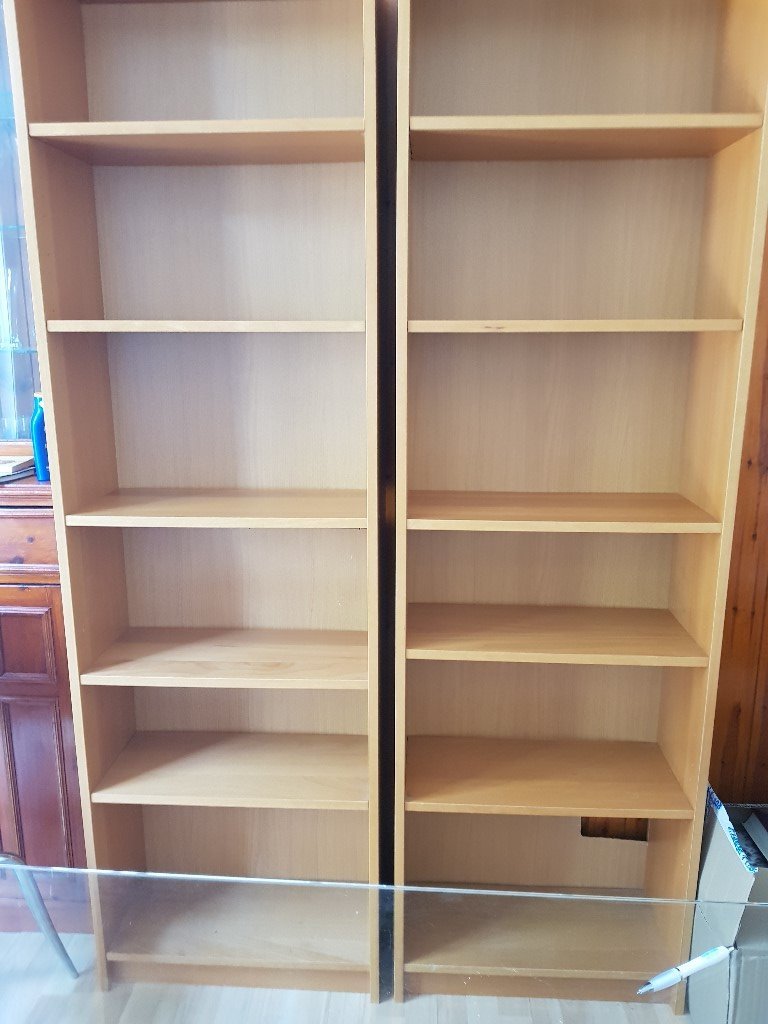 2 Free Ikea Billy Bookcases Beech. in Catford, London Gumtree
