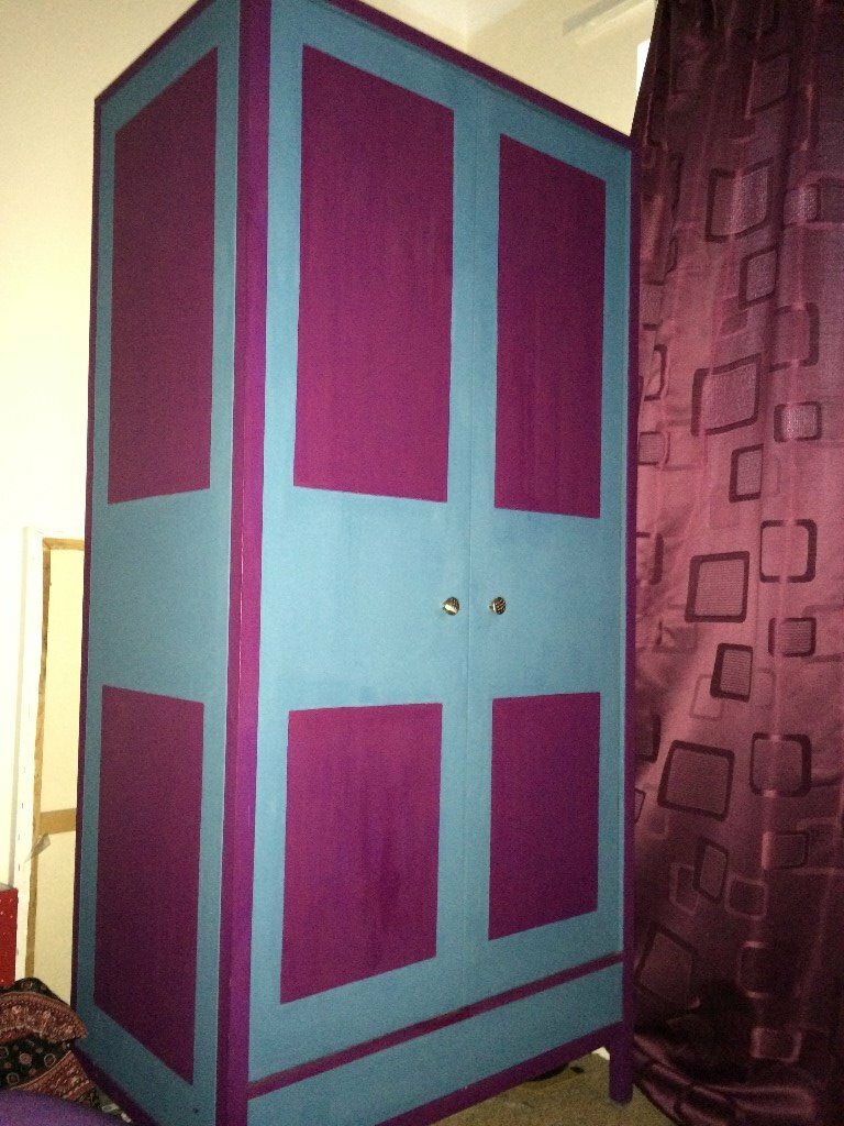 Painted Wooden Wardrobe Reduced For Quick Sale Offers