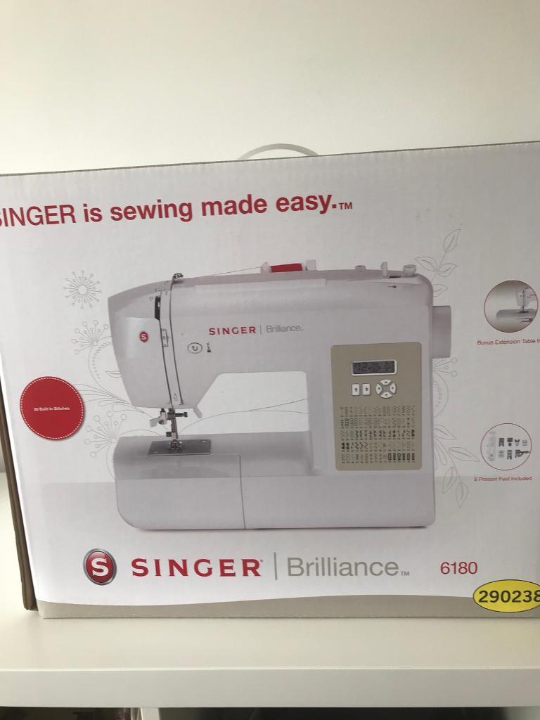 Singer Brilliance 6180 Sewing Machine Brand New in Locks Heath