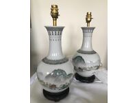 Pair of Oriental style table lamps