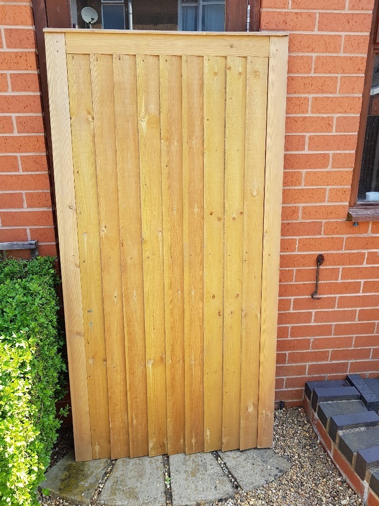 Fully Framed Tanalised Feather Edge Garden Gate In Coventry West