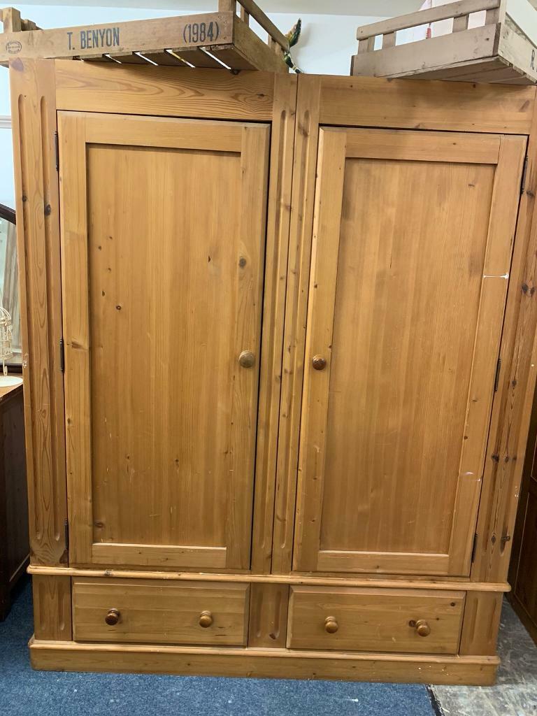 Large pine double wardrobe in Ottery St Mary, Devon Gumtree